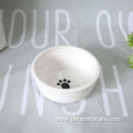 Wholesale Customizable Custom White Ceramic Pet Dog Bowl